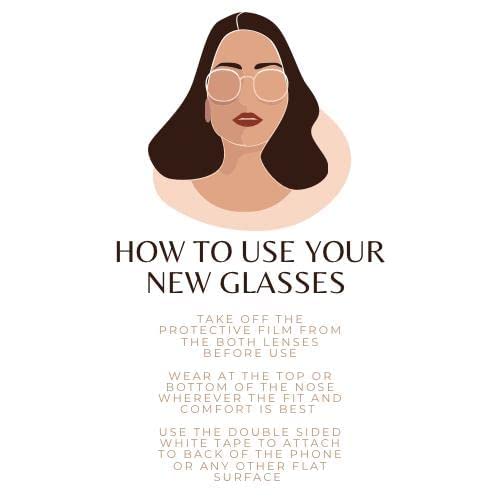 DR. B's® READERS Nose Pinch Reading Glasses (Round)