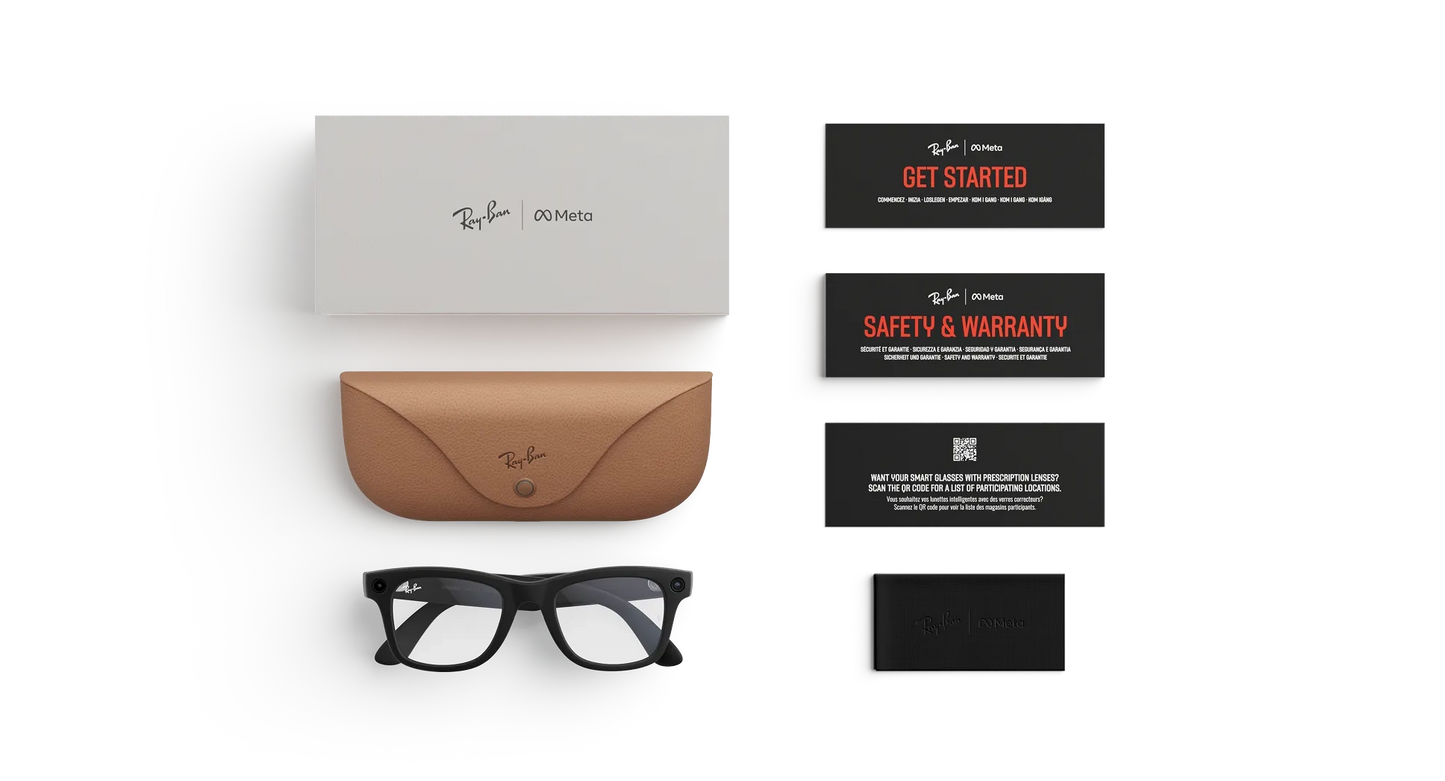 Ray-Ban Meta Wayfarer (Gen 2) Matt Black/Clear