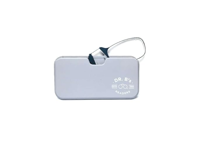 DR. B's® READERS Nose Resting Reading Glasses (Grey Square)