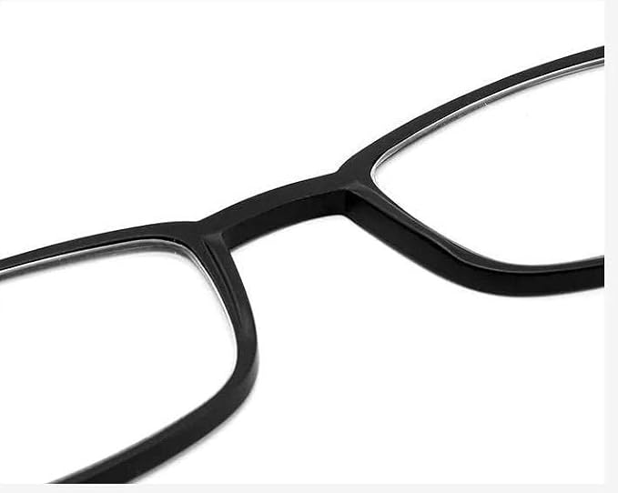 DR. B's Readers New Foldable Reading Glasses with Case & Mobile Video Stand – Ultra-Portable, Pocket-Size, Foldable Design” For Men Women (Square Black)