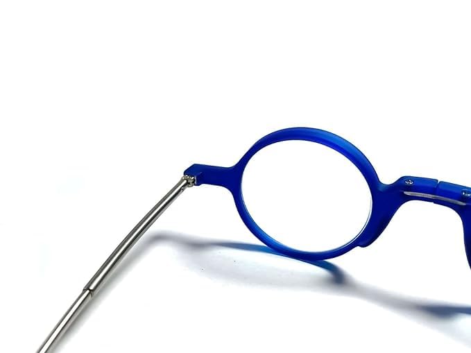 DR. B's Readers Foldable Reading Glasses For Men & Women Eyeglasses for Readers Presbyopic Glasses Bluecut computer glasses (Blue)