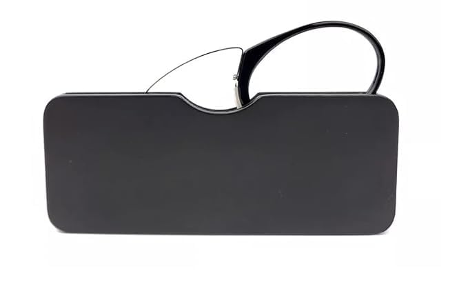 DR. B's® READERS Nose Pinch Reading Glasses (Black Round)