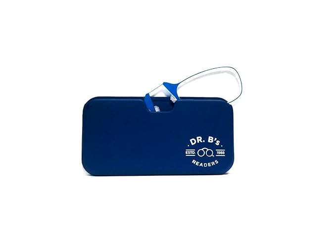 DR. B's® READERS Nose Resting Reading Glasses (Blue Square)