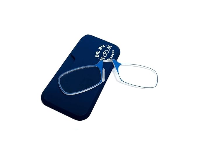 DR. B's® READERS Nose Resting Reading Glasses (Blue Square)