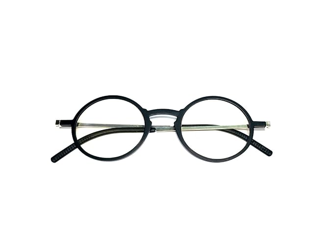DR. B's® Foldable Reading Glasses for Men & Women – Blue Light Blocking, Pocket-Size Readers with Case & Mobile Video Stand(Round Black)