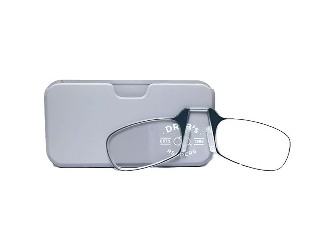 DR. B's® READERS Nose Resting Reading Glasses (Grey Square)