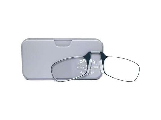 DR. B's® READERS Nose Resting Reading Glasses (Grey Square)