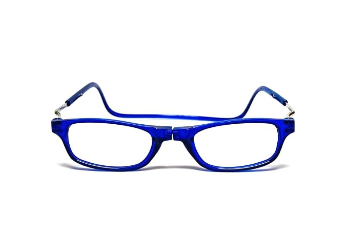 DR. B's Readers Reading Glass Magnetic Reading Spectacle Glasses for Near Vision, (Blue)