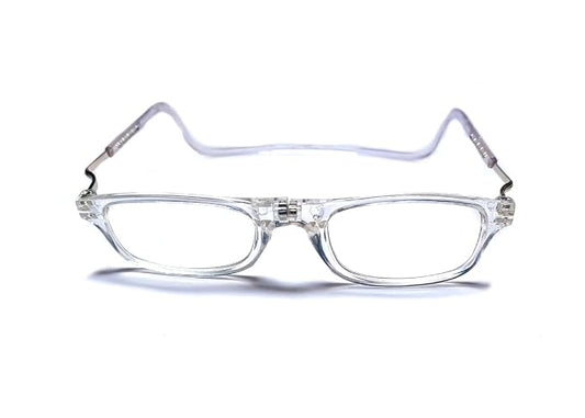 DR. B's Readers Reading Glass Magnetic Reading Spectacle Glasses for Near Vision, (Transparent)
