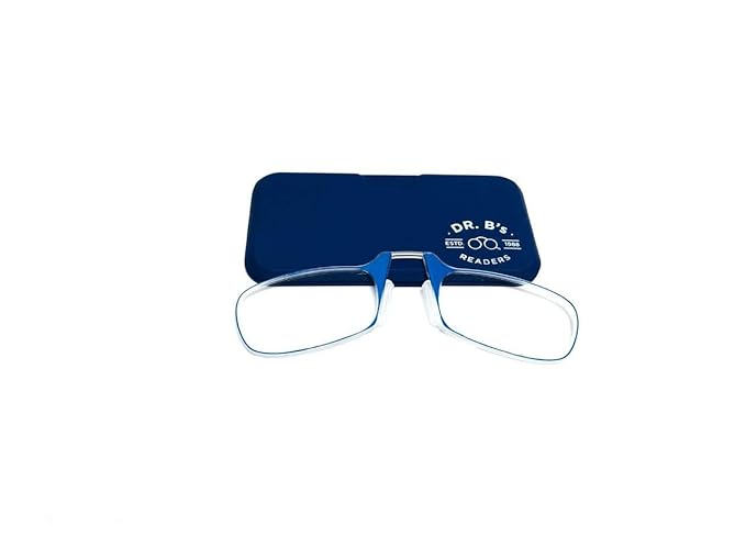 DR. B's® READERS Nose Resting Reading Glasses (Blue Square)