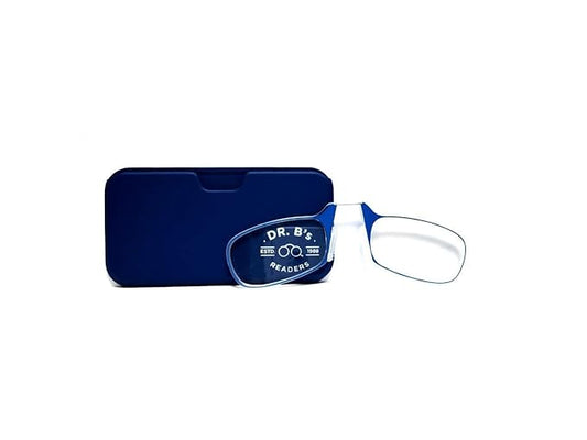 DR. B's® READERS Nose Resting Reading Glasses (Blue Square)