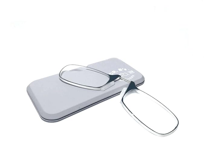 DR. B's® READERS Nose Resting Reading Glasses (Grey Square)