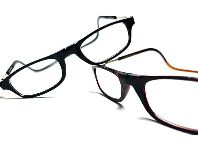 DR. B's Readers Reading Glass Magnetic Reading Spectacle Glasses for Near Vision, (Black)