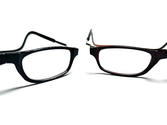 DR. B's Readers Reading Glass Magnetic Reading Spectacle Glasses for Near Vision, (Black)