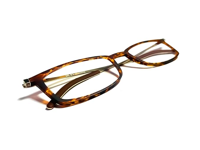 DR. B's Readers New Foldable Reading Glasses with Case & Mobile Video Stand – Ultra-Portable, Pocket-Size, Foldable Design” For Men Women (Square Tortoise)
