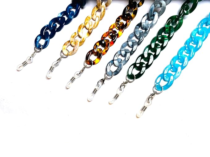 DR. B's Readers Acrylic Eyeglass and Mask Chain (Midnight Blue)