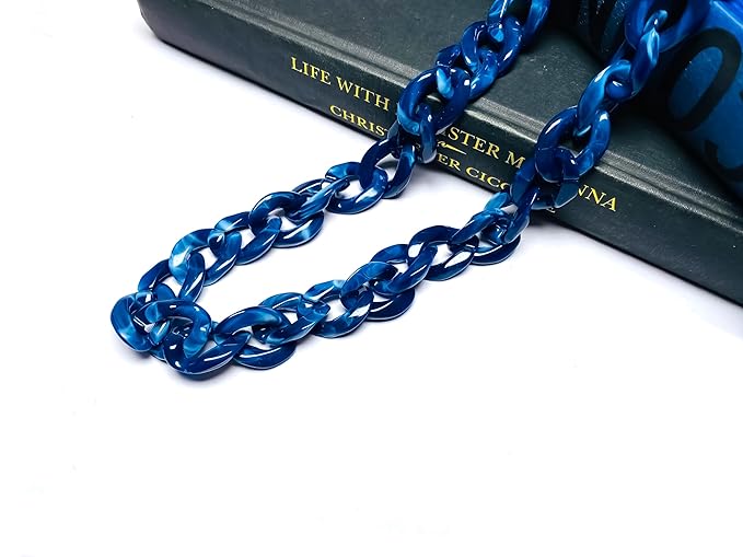 DR. B's Readers Acrylic Eyeglass and Mask Chain (Midnight Blue)