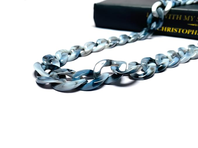 DR. B's Readers Acrylic Eyeglass and Mask Chain (Grey Marble)