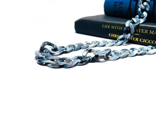 DR. B's Readers Acrylic Eyeglass and Mask Chain (Grey Marble)
