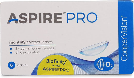 Aspire Pro Monthly Disposable Contact Lens CooperVision ( 6pcs in a Box )