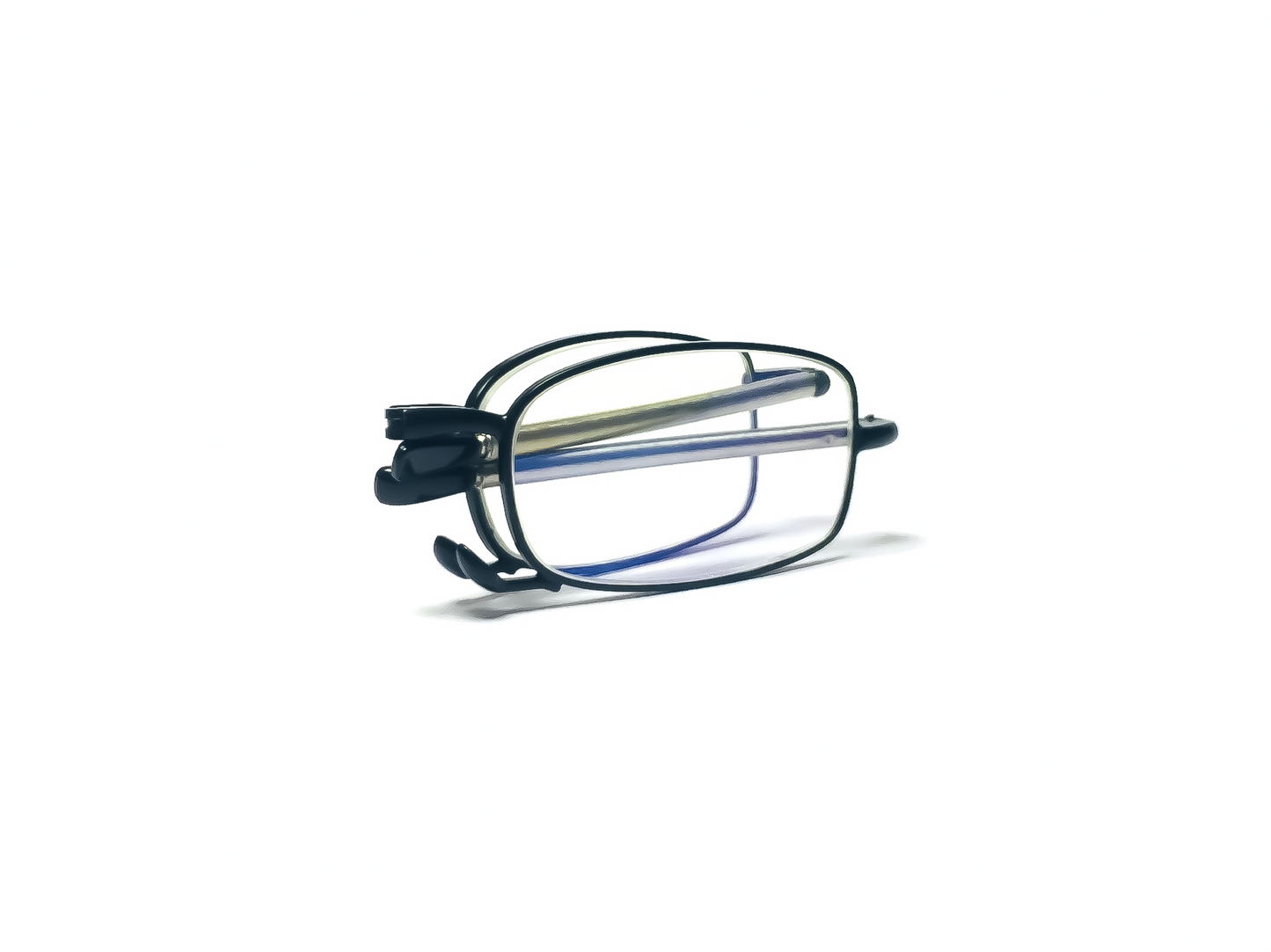 DR. B's Readers Foldable Reading Glasses For Men & Women Eyeglasses for Readers Presbyopic Glasses Bluecut computer glasses (Square balck