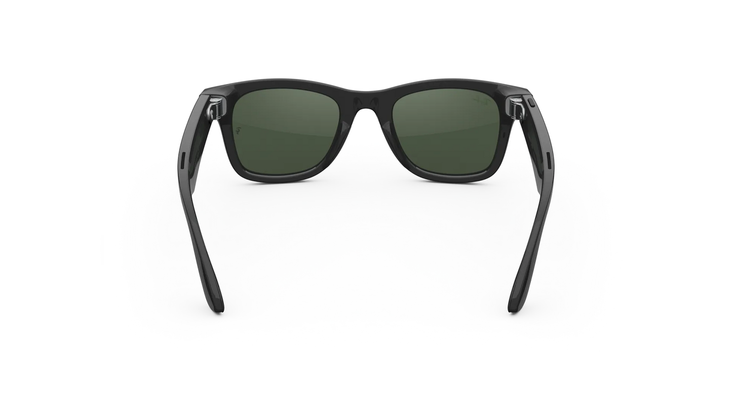 Ray-Ban Meta Wayfarer (Gen 2) Shiny Black/Clear to Graphite Green Transitions®