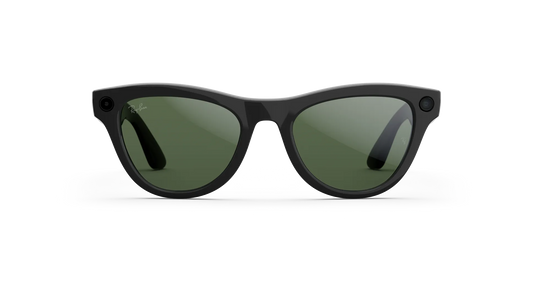Ray Ban Mata Skyler (Gen 2) Shiny Black/Clear to Graphite Green Transitions®