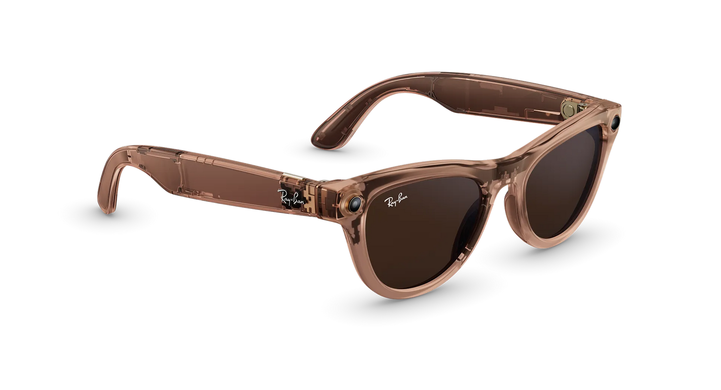 Ray Ban Mata Skyler (Gen 2) Shiny Transparent Peach