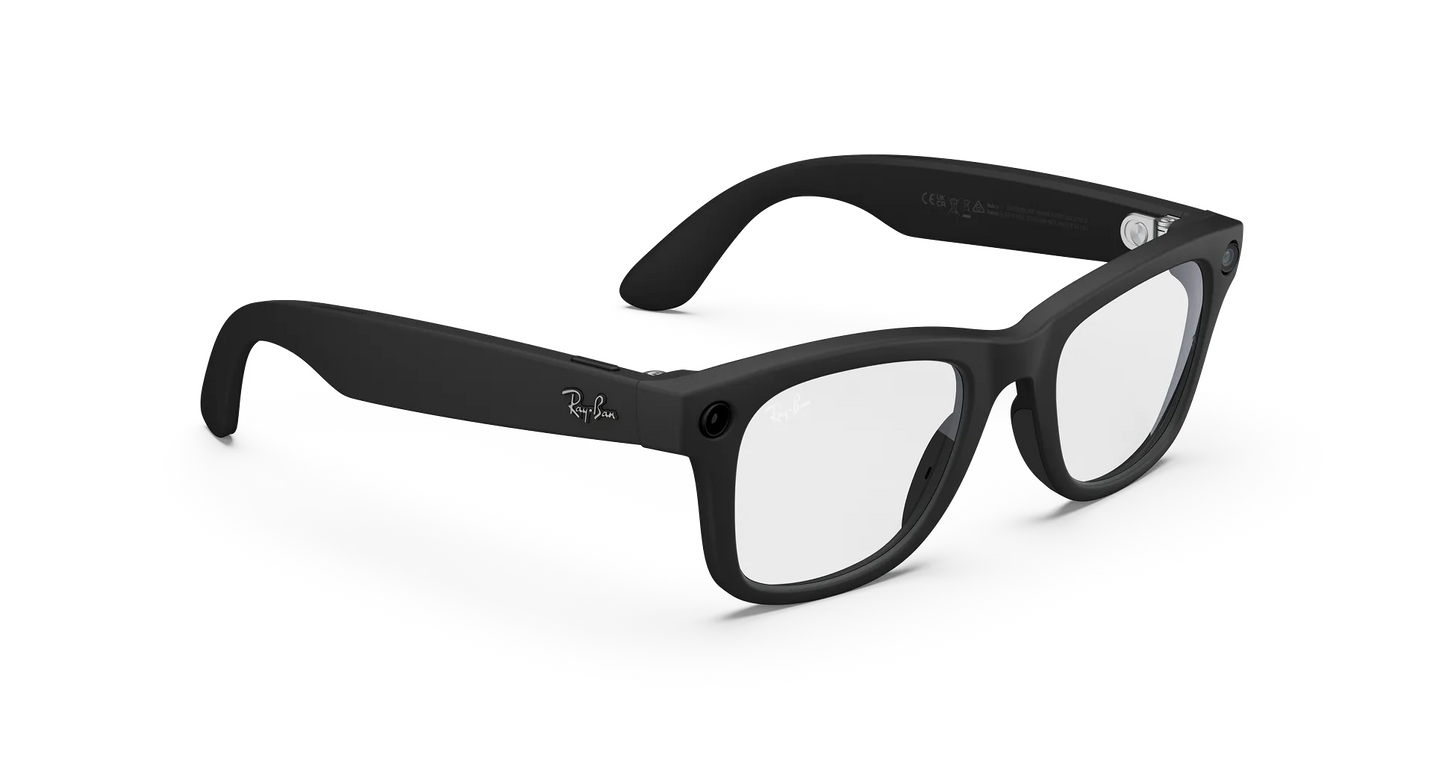 Ray-Ban Meta Wayfarer (Gen 2) Matt Black/Clear