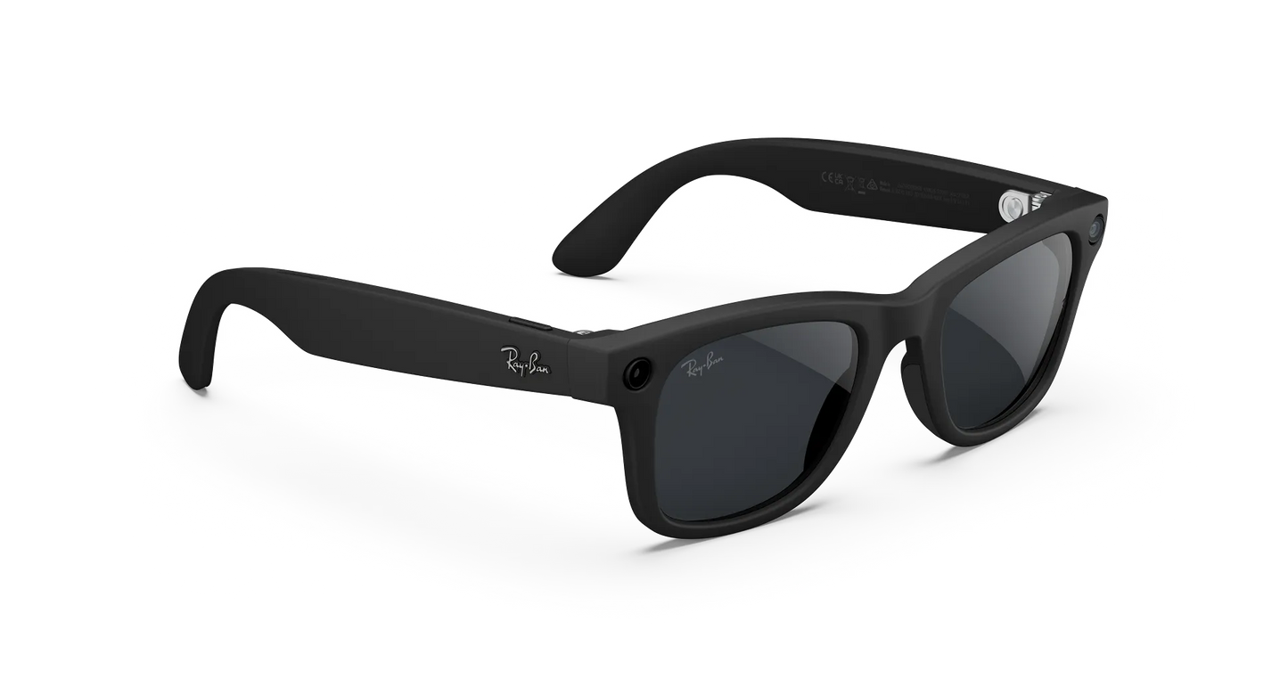 Ray-Ban Meta Wayfarer (Gen 2) Matt Black/Clear to Grey Transitions®