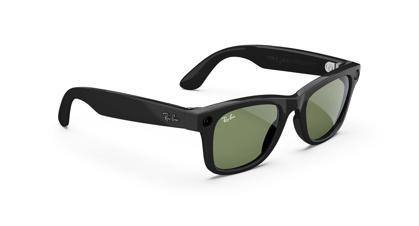 Ray-Ban Meta Wayfarer (Gen 2) Shiny Black/Green