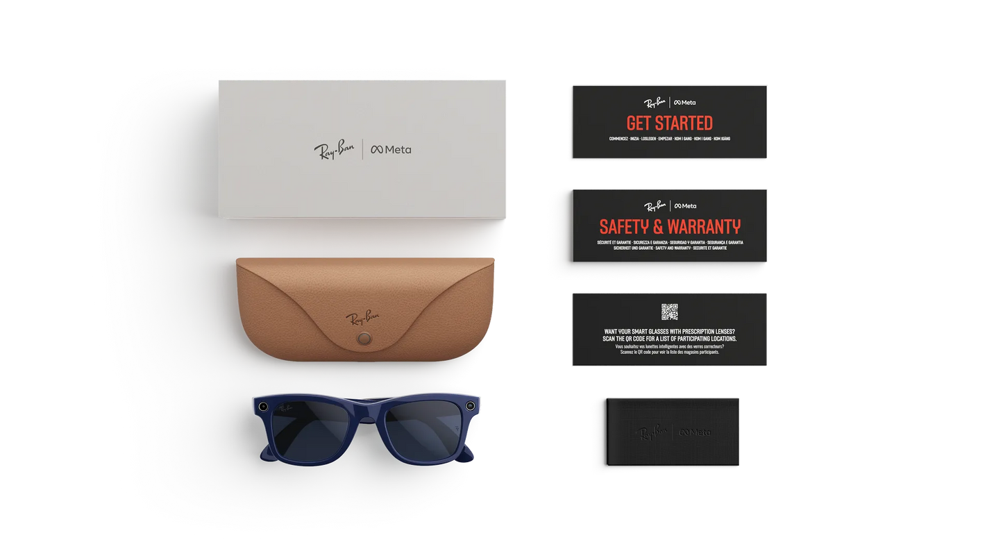 Ray-Ban Meta Wayfarer (Gen 2) Shiny Cosmic Blue/Clear to Sapphire Transitions®
