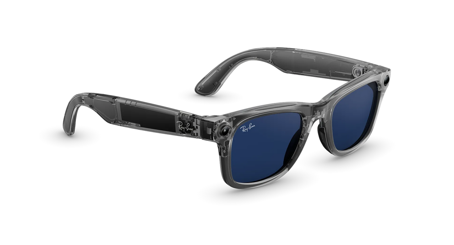 Ray-Ban Meta Wayfarer (Gen 2) Shiny Transparent Grey