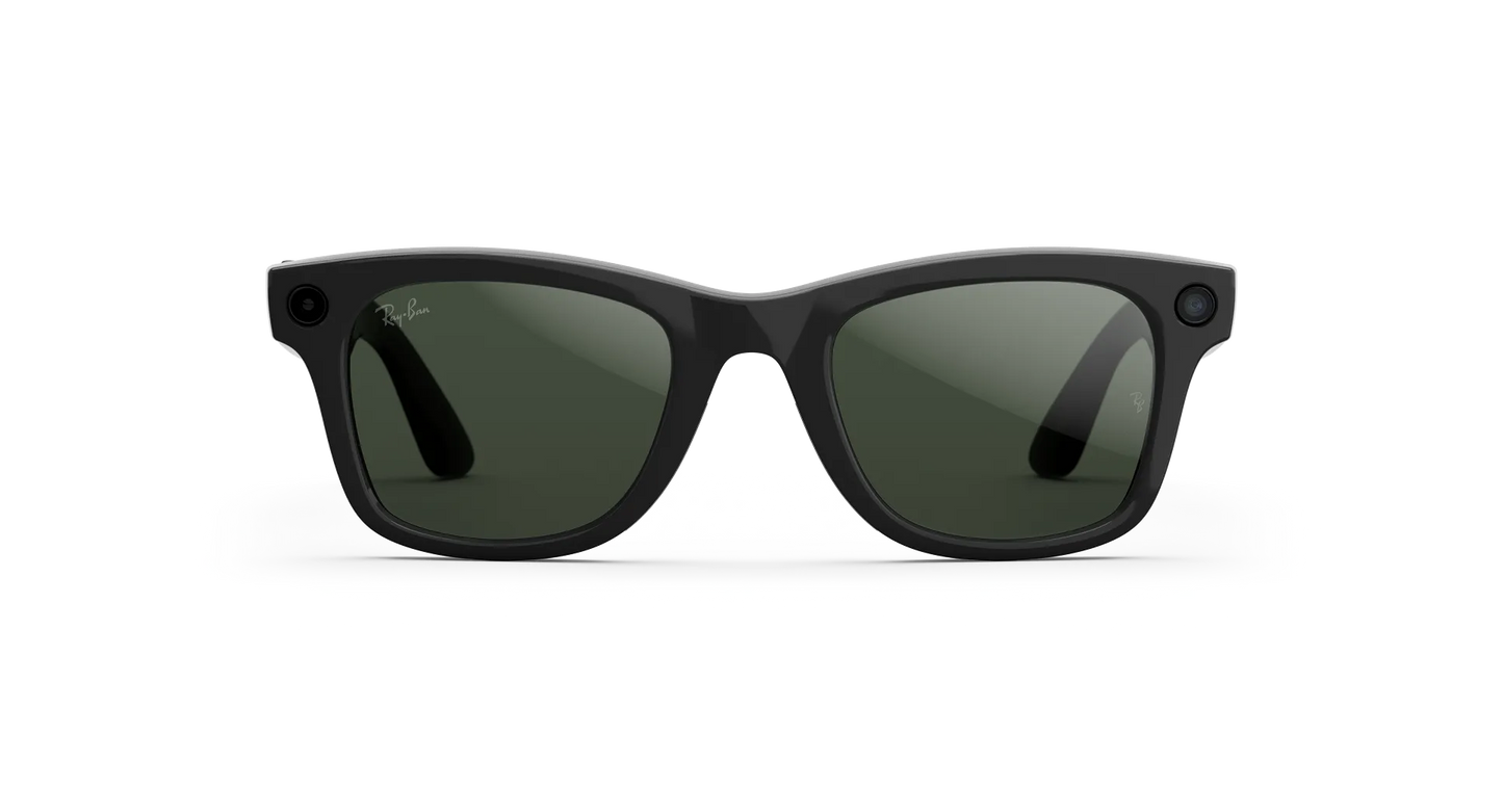 Ray-Ban Meta Wayfarer (Gen 2) Shiny Black/Clear to Graphite Green Transitions®